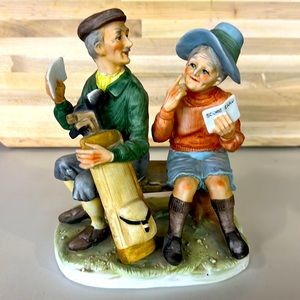 Vintage Lefton Golf Couple
